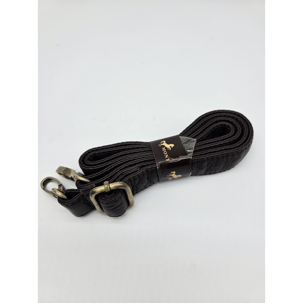 Montana West‎ Adjustable Brown Polyester Bag Strap Unisex Adults Metal Clasps